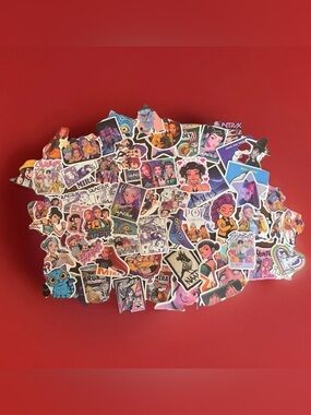 240 x K Pop Demon Hunters Anime Stickers Waterproof Vinyl RUMI Party Gifts